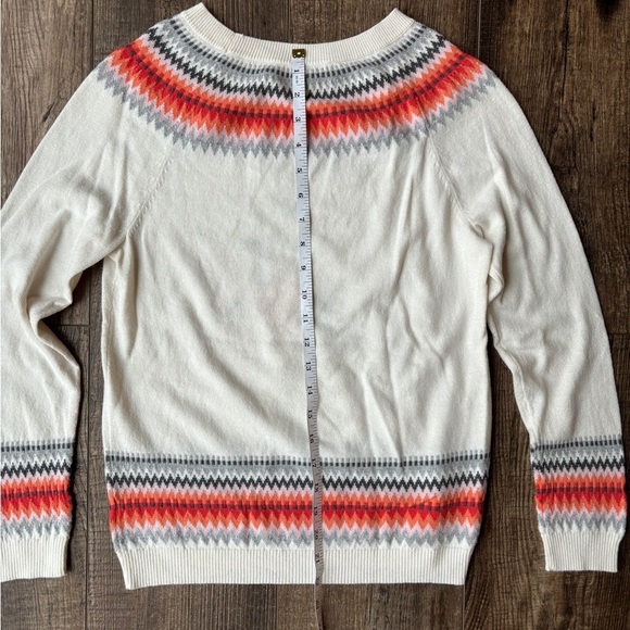 Talbots Reindeer Holiday Christmas Fair Isle Knit Sweater Multicolor Women's S - Picture 5 of 13